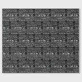 Short Inspirational Quotes On Black Cadeaupapier (Vlak)