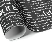 Short Inspirational Quotes On Black Cadeaupapier (Rol Hoek)