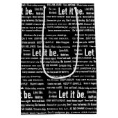 Short Inspirational Quotes On Black  Medium Cadeauzakje (Achterkant)