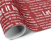 Short Inspirational Quotes On Red Cadeaupapier (Rol Hoek)