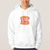 Short King Funny Minimal Design Hoodie (Voorkant)