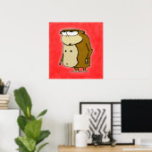 Short n' Portly Primate Poster (Thuiskantoor)