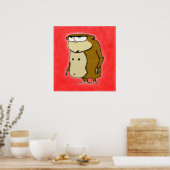Short n' Portly Primate Poster (Keuken)