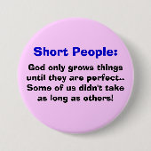 Short People Button (Voorkant)