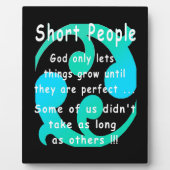 Short People Funny Revenge Design. Fotoplaat (Voorkant)