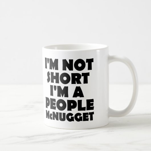 Short People Nugget Funny Mug of Travel Mug Koffiemok (Rechts)