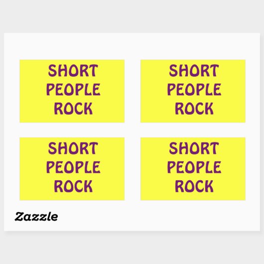 Short People Rock sticker (Vel)