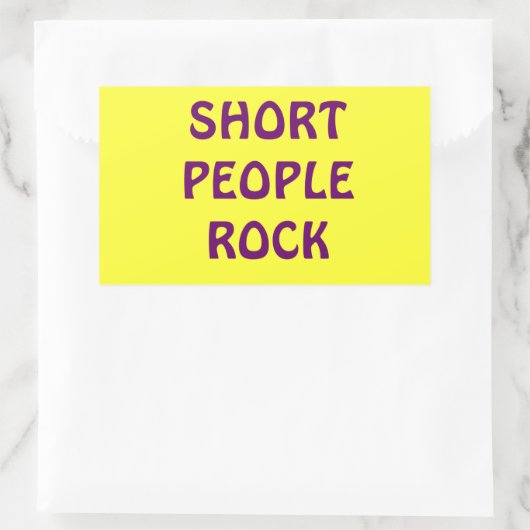 Short People Rock sticker (Tas)