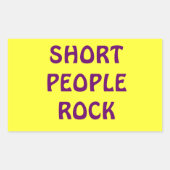 Short People Rock sticker (Voorkant)