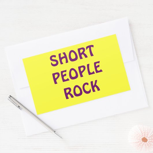 Short People Rock sticker (Envelop)
