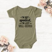 Short Sleeve Baby Bodysuit – Green, Fun Quote