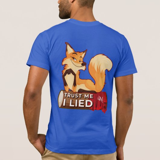 Short Sleeves T-Shirt : Trust Me (blue) (Achterkant)