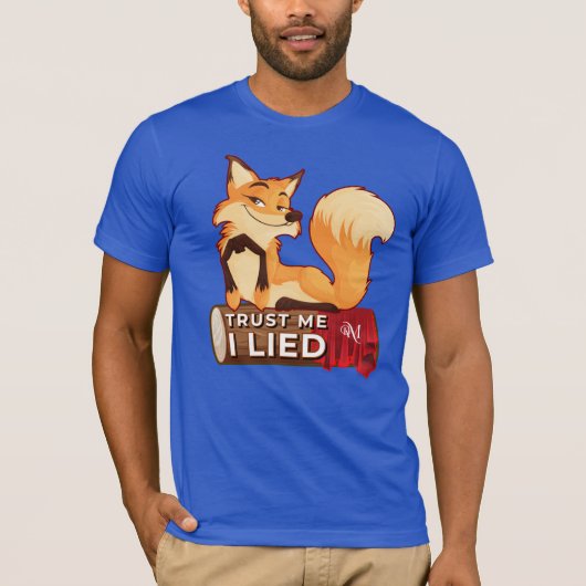 Short Sleeves T-Shirt : Trust Me (blue) (Voorkant)