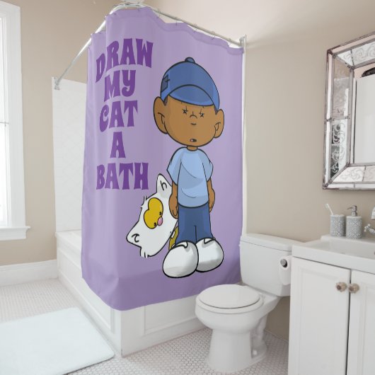 Short Sleevez Douchegordijn (In situ)