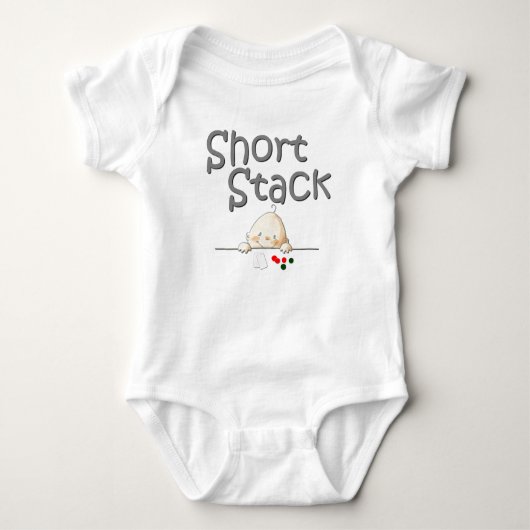 Short Stack Baby Poker Creeper Romper (Voorkant)