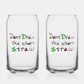 Short Straw Glass Blikvorm Glas (Voorkant)