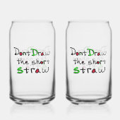 Short Straw Glass Blikvorm Glas (Achterkant)