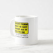 Short-term Memory Funny Mug Koffiemok (Voorkant links)