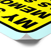 Short-term Memory Funny Print Poster (Hoek)