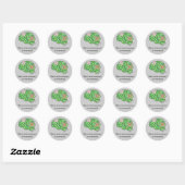 "Short-term memory"-stickers Ronde Sticker (Vel)