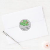 "Short-term memory"-stickers Ronde Sticker (Envelop)