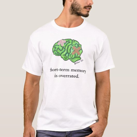 "Short-term memory" t shirt (Voorkant)