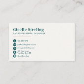 Short Term Rental Photo | Vacation Rental Manager  Visitekaartje (Achterkant)