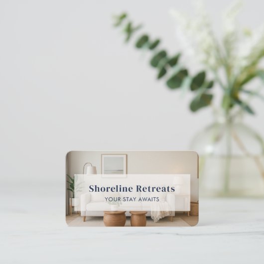 Short Term Rental Professional Visitekaartje (Staand voorkant)