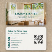 Short Term Rental QR Code Professional Visitekaartje