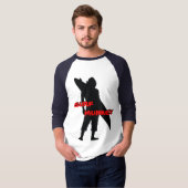 Shortboarder Silhouette-ontwerp T-shirt (Voorkant volledig)