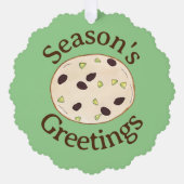 Shortbread Biscuit Kerstkoekjes Bakkerij Ornament Kaart (Voorkant)