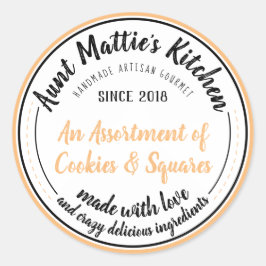 Shortbread Handgemaakte Gourmet Food Label