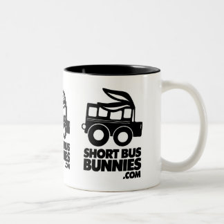 ShortBus Bunnies logo MOK! Tweekleurige Koffiemok