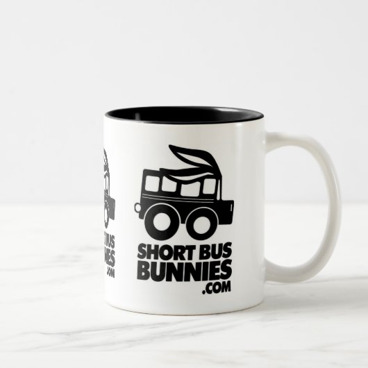 ShortBus Bunnies logo MOK! Tweekleurige Koffiemok (Rechts)