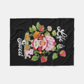 Shortcake Life is lief  bessentuin Fleece Deken (Voorkant (Horizontaal))