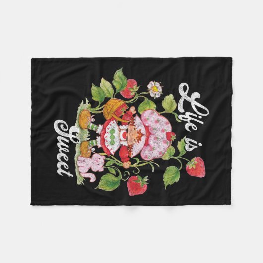 Shortcake Life is lief  bessentuin Fleece Deken (Voorkant (Horizontaal))