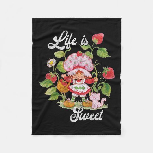 Shortcake Life is lief  bessentuin Fleece Deken (Voorkant)