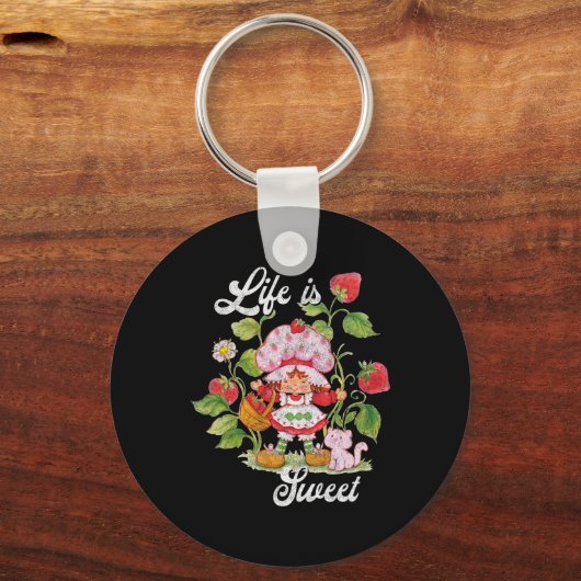 Shortcake Life is lief  bessentuin Sleutelhanger (Voorkant)