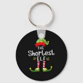 Shortest Christmas Elf Matching Pajama X-mas Party Sleutelhanger (Voorkant)