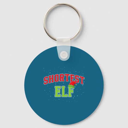Shortest Elf Christmas Family Matching Group Xmas  Sleutelhanger (Voorkant)