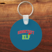 Shortest Elf Christmas Family Matching Group Xmas  Sleutelhanger (Voorkant)