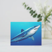 Shortfin Mako Shark Briefkaart (Staand voorkant)