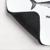 Shortfin Mako Shark Illustratie Muismat (Hoek)