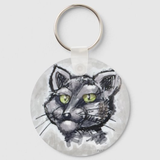 Shorthair Cat Sleutelhanger (Voorkant)