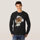 Shorthair katten Torn Cloth Kitten 1 T-shirt (Voorkant volledig)