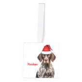 Shorthair Pointer Dog Two Photo Christmas Holiday Decoratie (Voorkant)
