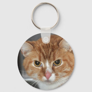 Shorthair Sinaasappel Tabby Cat Sleutelhanger