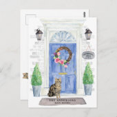 Shorthair Tabby Cat Moving Announcement Briefkaart (Voorkant / Achterkant)