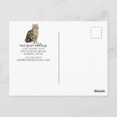 Shorthair Tabby Cat Moving Announcement Briefkaart (Achterkant)