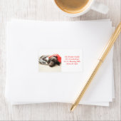 Shorthaired Pointer Holiday Adres Label (Insitu)